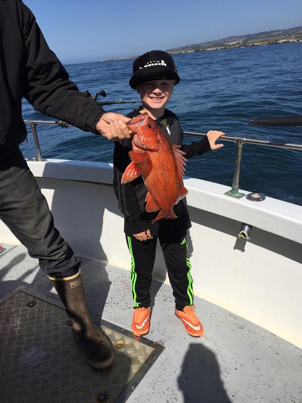 eli with vermillian Eli lands a nice Vermilion to match his shoes!!