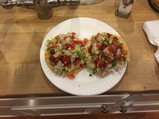 Post charter ceviche, delish!!