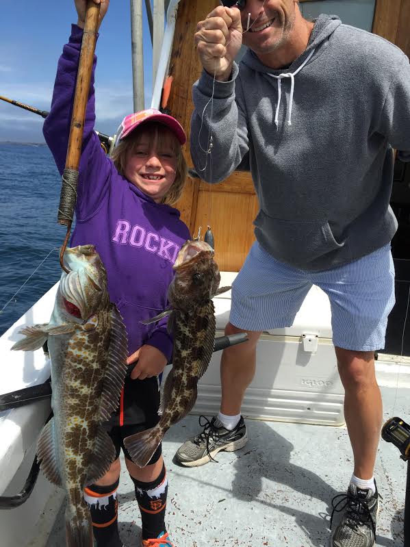 Sadie out fishes her daddy!