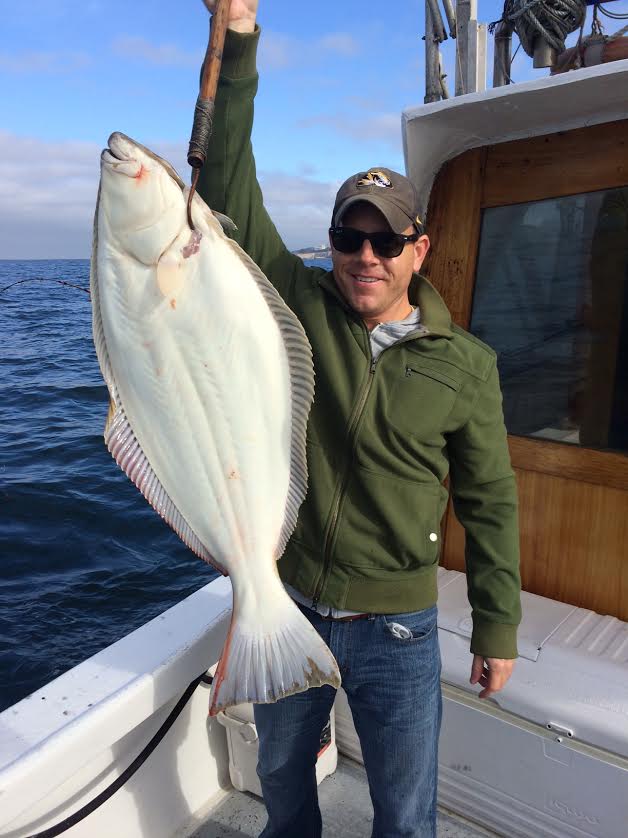 Eddie with Halibut