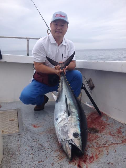Long with 50lb Bluefin
