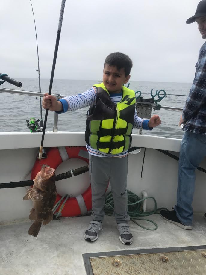 little sean with life jacket